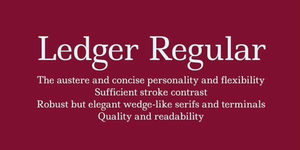 Ledger Regular - Cool Stuff for Web Designers