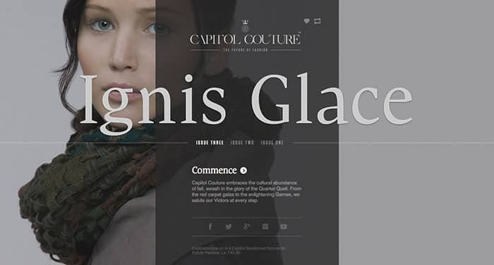 Web Design Inspiration: Capitol Couture