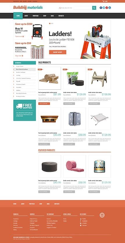 Universal Building Supplies WooCommerce Theme