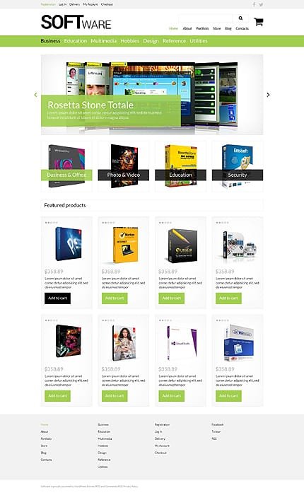 Software Store WooCommerce Theme