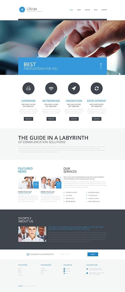 Communications WordPress Theme