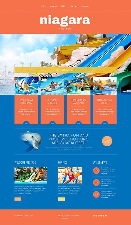 Amusement Park Responsive WordPress Theme