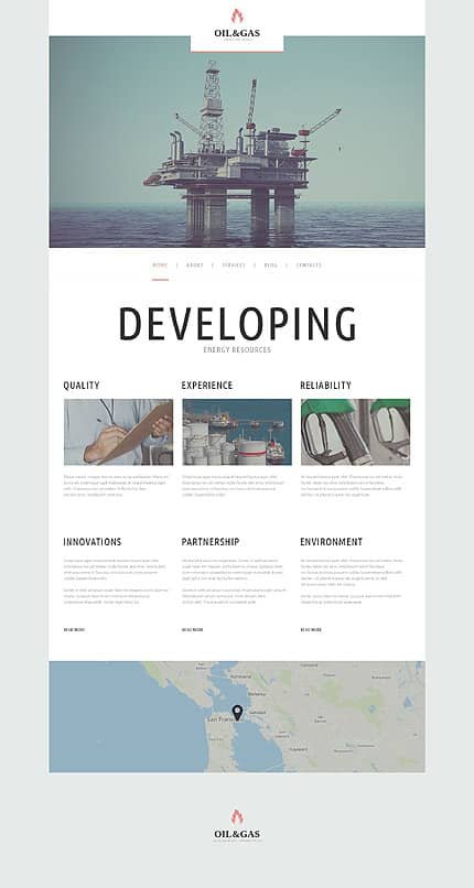 Oil  Gas Company WordPress Theme