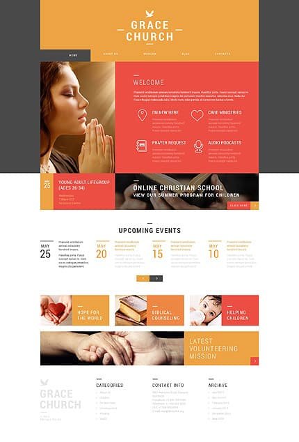 Religious Organization WordPress Theme