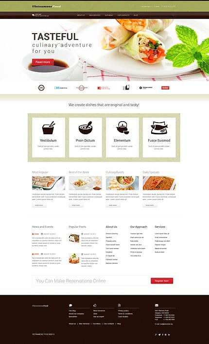 Asian Restaurant WordPress Theme