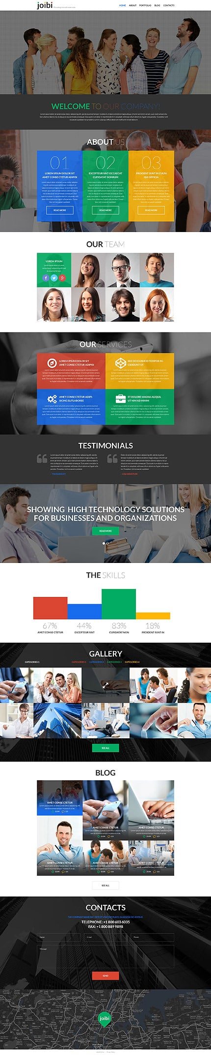 Business Services Promotion WordPress Theme