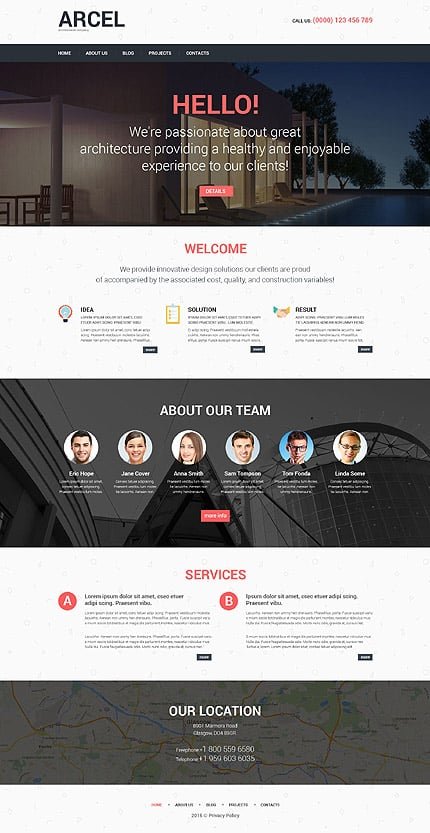 Architecture Responsive WordPress Theme