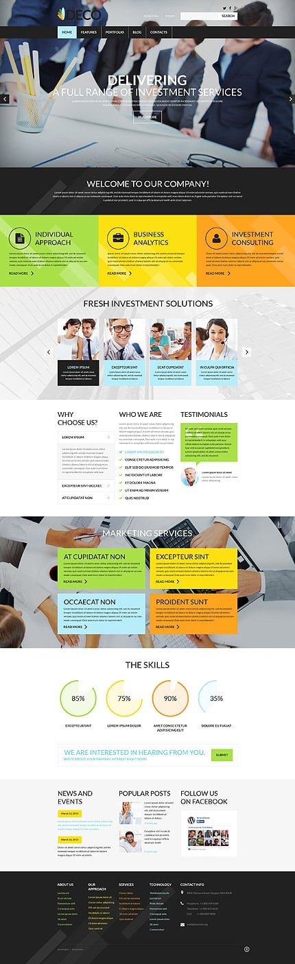 Safe Investment WordPress Theme