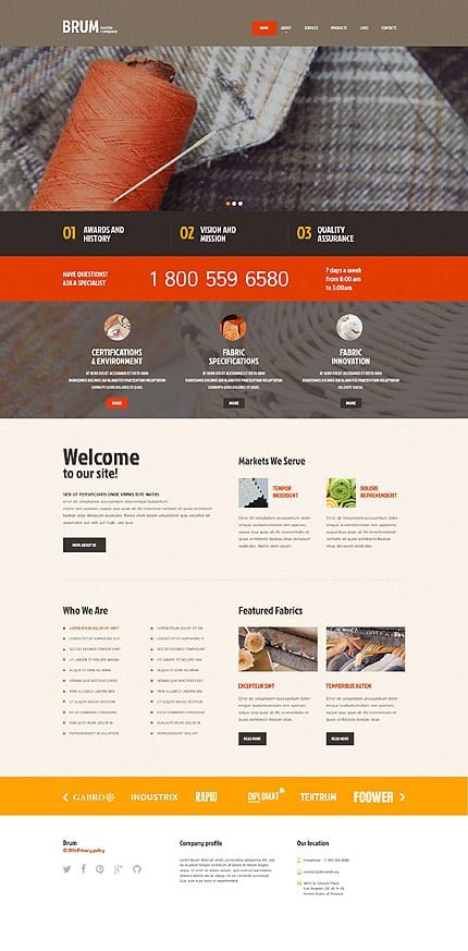 Industrial Responsive WordPress Theme