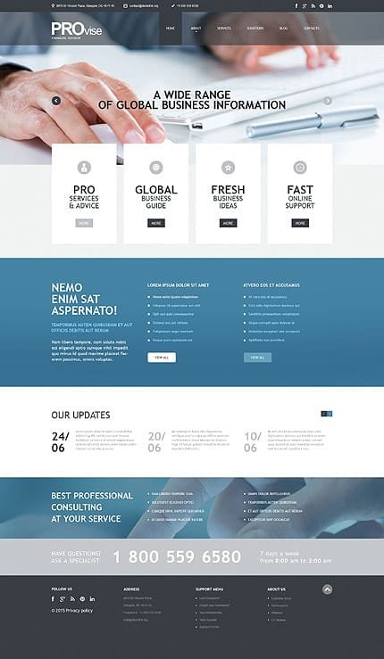 Financial Advisor WordPress Theme