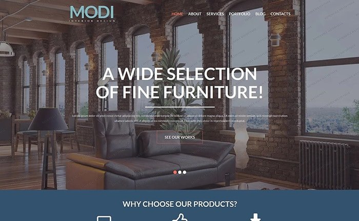  Interior Furniture WordPress Theme