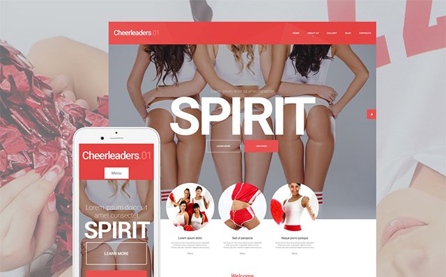 Cheerleading WordPress Theme 