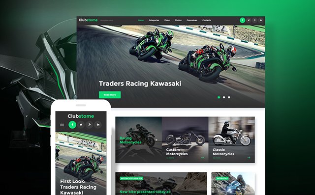 Bikers WordPress Theme 